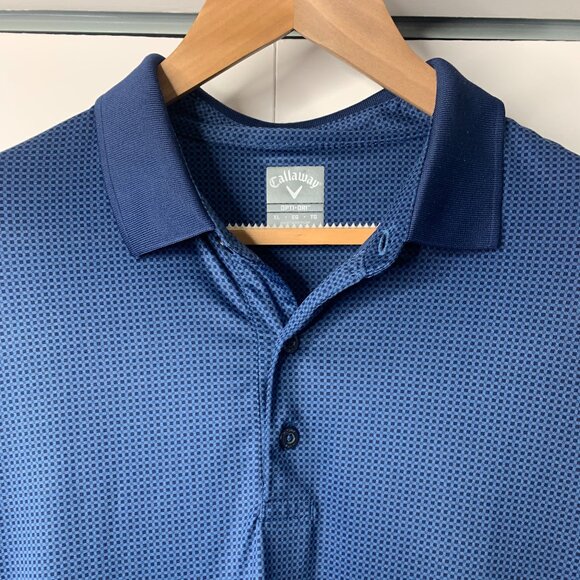 Callaway Men’s Blue Golf Polo Shirt – XL, Lightweight Performance - Picture 4 of 14